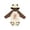 Natural & Brown w Ears, variant on Inktastic Its My Birthday with Kitten Stars and Confetti Boys or Girls Long Sleeve Baby Bodysuit