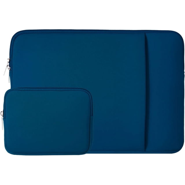 RAINYEAR - Funda protectora para portátil de 15 pulgadas, funda suave con cremallera, bolsillo y bolsa para accesorios