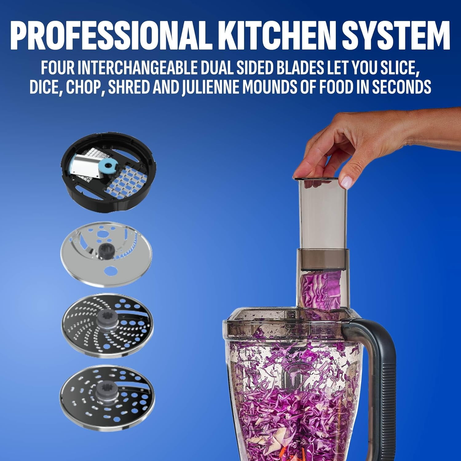 PowerXL SensiMax 1500W Smart Blending System with 72oz Jar & Food Processor Kit, BL7019-3MPTV