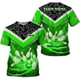 thumbnail image 3 of Custom 3D Bowling Shirts Personalized for Men and Women - Unique Team Shirt & Gifts for Bowling Lovers (Purple, M), 3 of 10