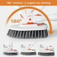 thumbnail image 5 of Trendix Bathroom Cleaning Brush with 24-53-Inch Long Handle, 180 Degrees Rotating Detachable Brush Head, Tile Wall Cleaning Brush Scrubber Tools, 5PCS/set, 5 of 10
