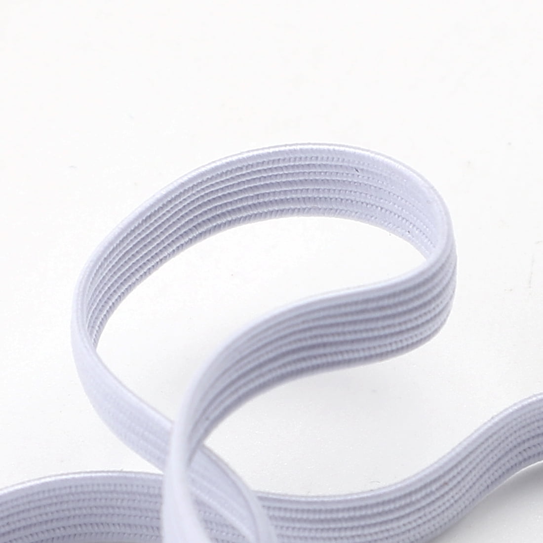 Unique Bargains Rubber Elastic White String Sewing Pants Band, 6.6Ft
