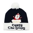thumbnail image 2 of HomeKingdee LED Christmas hats, illuminated Christmas hats, neutral knitted brim, suitable for parties to celebrate festivals, 2 of 6