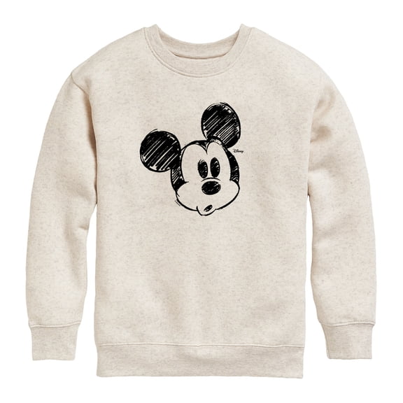 Disney - Sketch Head Mickey Graphic Fleece Sweatshirt