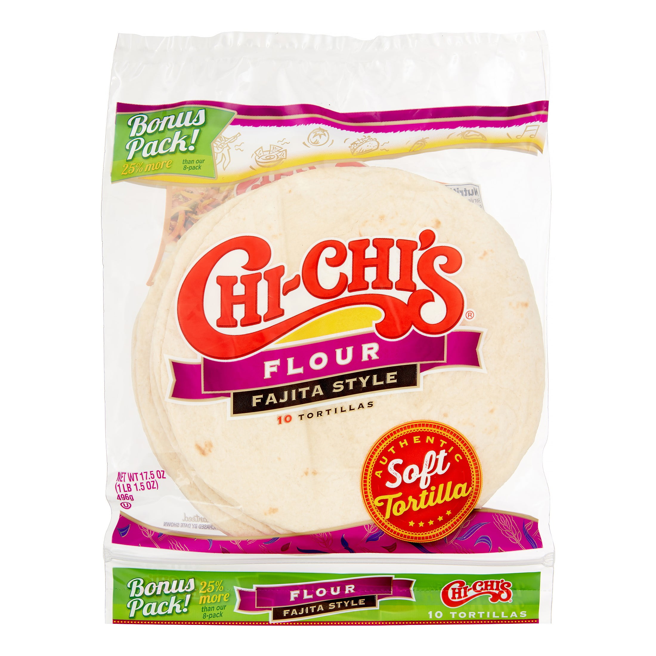 Chi-Chi's Flour Tortillas, Fajita Style, 17.5 Oz by Hormel