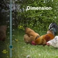 thumbnail image 4 of Fence Posts 5Feet - 5Pack, Heavy Duty Metal Fence Post with U-Channel, Steel Fence U-Post for Holding Garden Wire Fence, Corner Posts etc., 4 of 14