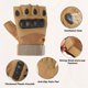 thumbnail image 3 of Guantes sin dedos Uxcell para trabajo al aire libre, guantes de medio dedo, guantes transpirables color marrón, XL, 3 of 6