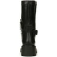 thumbnail image 2 of Franco Sarto Womens Elle Leather Block Heel Motorcycle Boots, 2 of 3