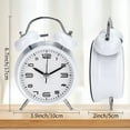 thumbnail image 5 of Unique Bargains Old Fashioned Loud Alarm Clock with Night Light White, 5 of 5