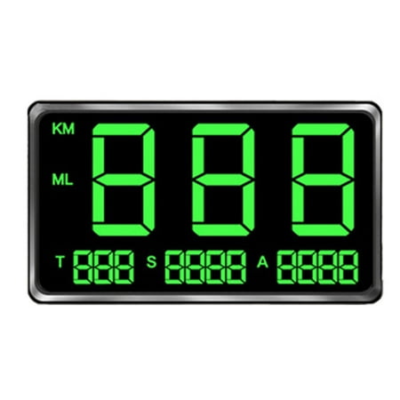 Digital Large Screen Universal GPS Speedometer HUD Bike Overspeed