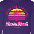 thumbnail image 4 of Inktastic Summer Enjoy the Sunshine Destin Beach Florida in Pink Long Sleeve T-Shirt, 4 of 5