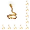 thumbnail image 2 of Qarigey Anillos de tamaño ajustable Modelado de animales Estilo de tendencia Anillo de amistad abierto Accesorios Suministro de joyería de Oro 10piezas, 2 of 6