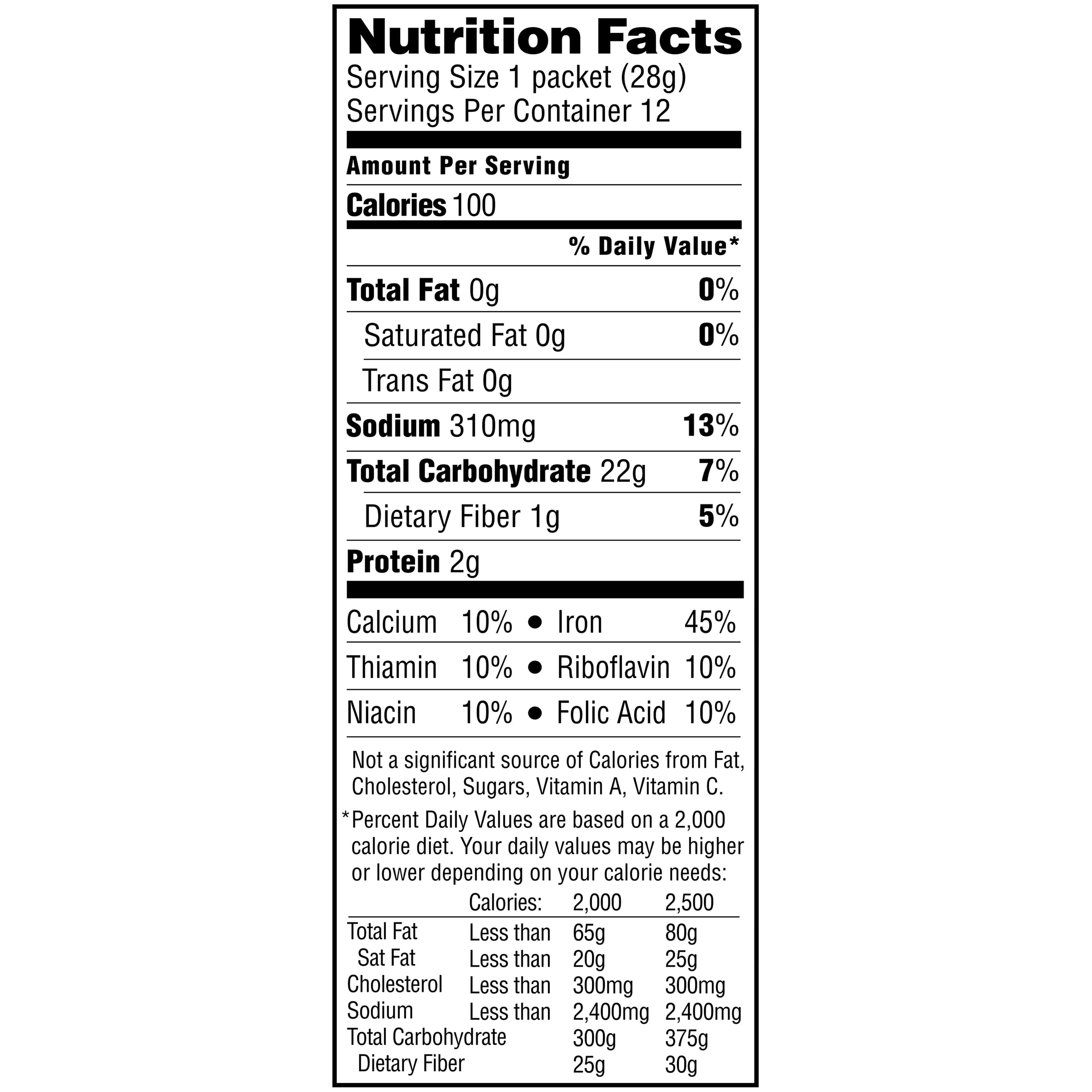 Instant Quaker Grits Nutritional Info Besto Blog