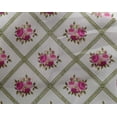 thumbnail image 4 of oneOone Georgette Viscose Fabric Diamond|Leaves & Rose Floral Decor Fabric Printed BTY 42 Inches Wide, 4 of 4