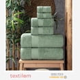 thumbnail image 3 of Juego de toallas de baño TEXTILOM 100% algodón turco, 6 piezas, color verde, 3 of 6