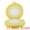 Yellow, variant on Unique Bargains 6Pcs Woven Dining Table Decor Round Placemats Red 11.8x11.8in