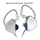 thumbnail image 5 of Auricular CCA CA4 Auriculares internos para juegos de 3,5 mm Auriculares para juegos portátiles compatibles con Bluetooth con cable, Azul, Sin micrófono Inevent EL003196-03, 5 of 7