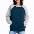 thumbnail image 7 of Horkkom Sweatshirts for Women Crewneck Raglan Long Sleeve Lightweight Shirts Trendy Casual Pullover Tops XXL, 7 of 7
