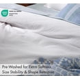 thumbnail image 3 of RUVANTI 100% Cotton Duvet Cover Waffle Weave - Stripe - Bright White Stripe - King - 3 Pieces, 3 of 8