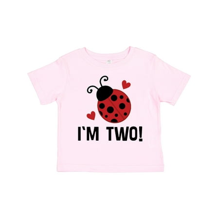 

Inktastic Ladybug 2nd Birthday Cute 2 Year Old Gift Toddler Toddler Girl T-Shirt