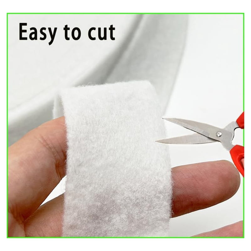 2Rolls JellyRoll Batting Strips ForRugs 2 1/4 in 70 Yds,Needle Punched Cotton Blend Batting Roll with Fabric Tube Maker