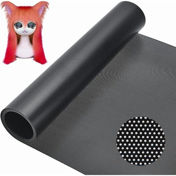 1Roll PVC Plastic Sheets Rectangle Black 1500x300x0.3mm