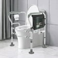 thumbnail image 2 of Elderly Grab Bar Toilet Frame Foldable Adjustable Safety Grab Handle 441 lbs, 2 of 10