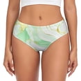 thumbnail image 1 of Fotbe Green And Gold Abstract Marble Calzones Estampados para Mujer – Ropa Interior de Algodón, Cómoda, Suave y Elástica-X-Large, 1 of 6