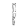 thumbnail image 2 of 10K White Gold 1/10ct. Diamond Triple Heart Chain Slide, 2 of 4