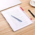 thumbnail image 2 of Agiferg A4 Transparent Storage Box Clear Plastic Document Paper Filling Case File, 2 of 2