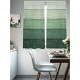 thumbnail image 5 of Sheer Curtains 63 Inches Long, Turquoise Ombre Light Filtering Window Curtains for Living Room/Bedroom, Farmhouse Vintage Wooden Striped Rod Pocket Voile Sheer Curtain Drapes, 52"W x 63"L, 2 Panels, 5 of 8