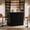 Black, variant on Tribesigns 4-Tier L Shaped Bar Table, Fluted Counter Height Pub Table with Metal Footrest & Storage Shelves for Basement, Living Room (Black)