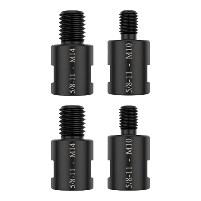 Adaptador de amoladora de 4 piezas Strade Fareast Limited Conector de acero de alto carbono 5/8'-11 hembra a M14 M10 macho