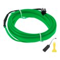 thumbnail image 1 of Cuerda de luz LED EL de 2m Unique Bargains, tira de luz de neón flexible para iluminación interior de automóviles, caja de batería (3V) verde, 1 of 1