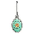 thumbnail image 1 of I Will Stop at Muffin Nothing Funny Humor Antiqued Oval Charm Clothes Purse Suitcase Backpack Zipper Pull Aid, 1 of 4