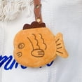 thumbnail image 3 of Nuevo y creativo monedero de peluche Taiyaki con forma de pez Kawaii, monedero, monedero, organizador de llaves, auriculares, bolsa con cremallera, regalo para niños, 3 of 5