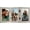 Driftwood, variant on Hinged 4x6 Picture Frame with Shatter-Resistant Glass - Double Picture Frames Display Two 4x6 Photos - Signature Collection - Photo Frame for Tabletop Display - Mahogany