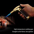 thumbnail image 2 of Butane Torch, Kitchen Torch Cooking Torch Creme Brulee Torch, Refillable Adjustable Flame Lighter for DIY, Creme, Brulee, BBQ and Baking(Butane Gas Not Included),Black,135mm, 2 of 7