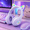 Purple, variant on RNKR Kids Headphones Cat Ears,Kid Wireless Headphones For Study | Gradient Color Headphones With Microphone And LED Light For Home, School