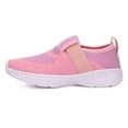 thumbnail image 4 of ReverseClock Kids Sneaker Lightweight Slip on Pink Running Shoes Size 2 for Big Kid, 4 of 5
