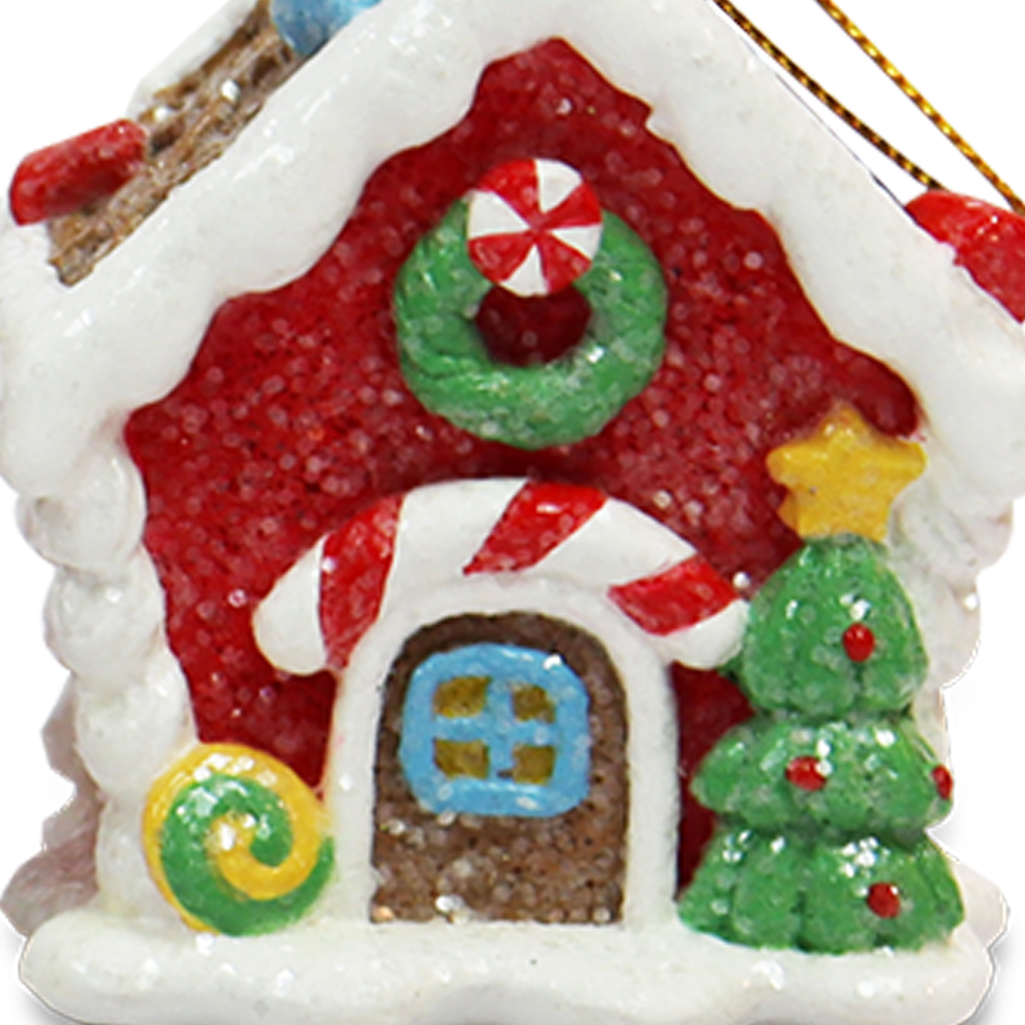 Gingerbread Openstock Oranments with Gingerman, Santa, Snowman, and Tree, by 3''H, by Holiday Time