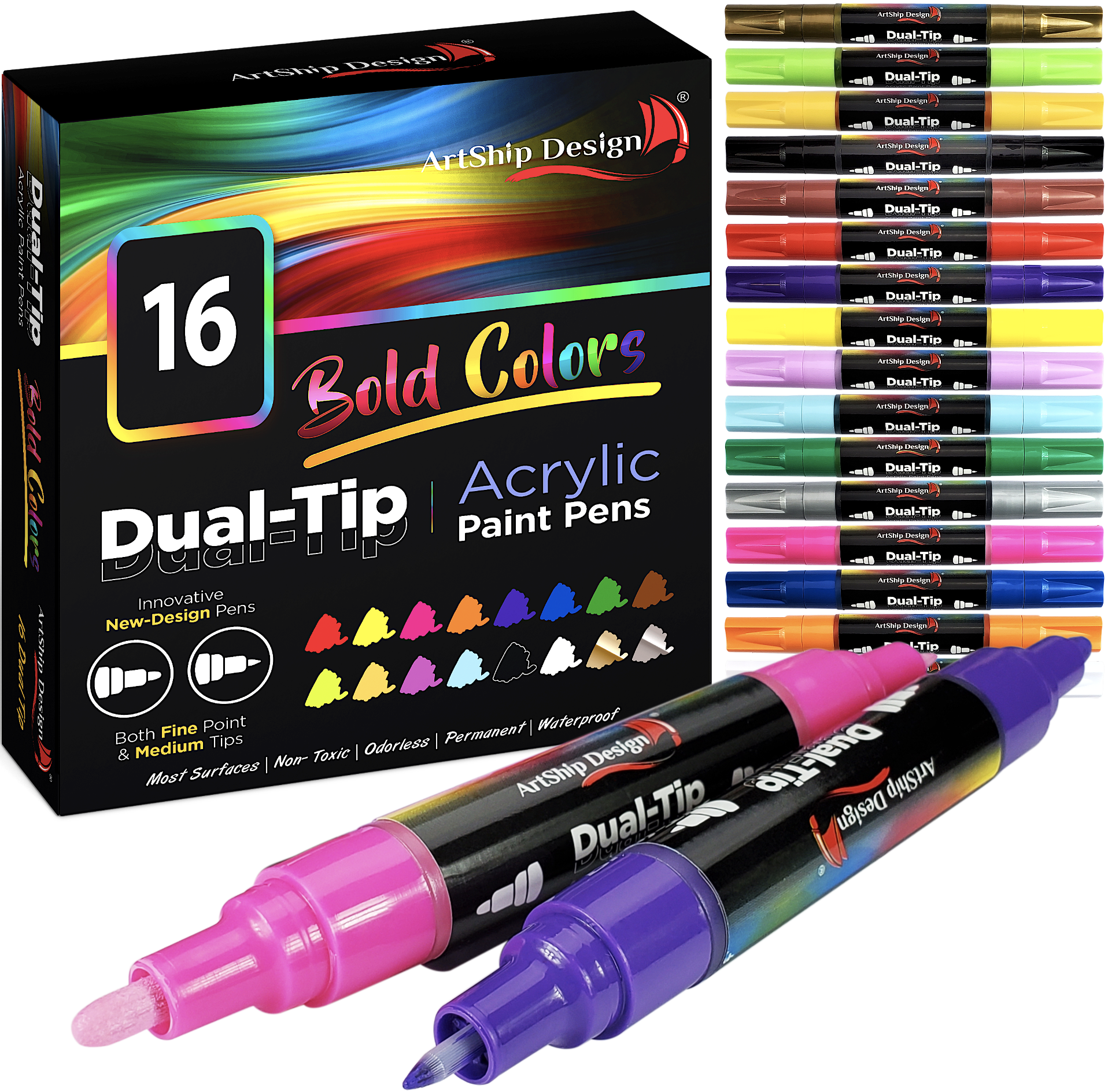 Acrylic Paint Markers, Basics Set (8pc) – Prism Studio