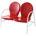 thumbnail image 1 of Crosley Canapé d'Extérieur en Métal Griffith Blanc et Rouge, 1 of 4