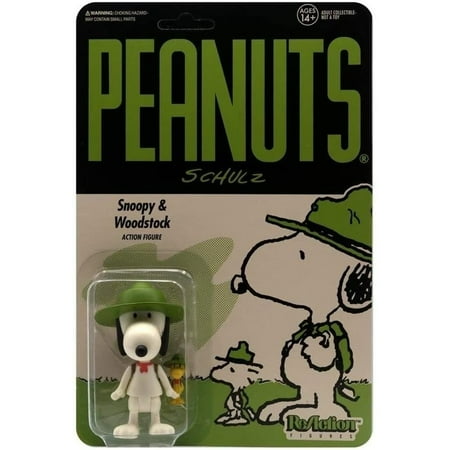 Peanuts Beagle Scout Snoopy & Woodstock Schulz Comic Retro 1984 Figures Super7