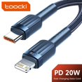 thumbnail image 2 of Toocki-Cable Lightning USB C para iPhone, Cable de carga rápida tipo C para iPhone 14, 13, 12, 11 Pro, Max, XS, XR, 8, 7 Plus, PD, 20W, 2 of 4