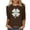 Brown 1, variant on Saint Patricks Day for Women Shamrock 3/4 Sleeve Shirt Funny Irish Graphic Tee Spring Party Tops