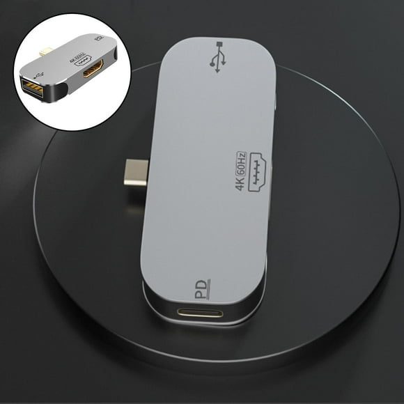 Estación de acoplamiento USB 3 in1 perfecl portátil del ordenador carga PD type-c