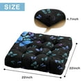 thumbnail image 7 of Summer Tropical Butterfly Print Meditation Pillow Thick & Fluffy Zabuton for Yoga & Relaxation, 7 of 7