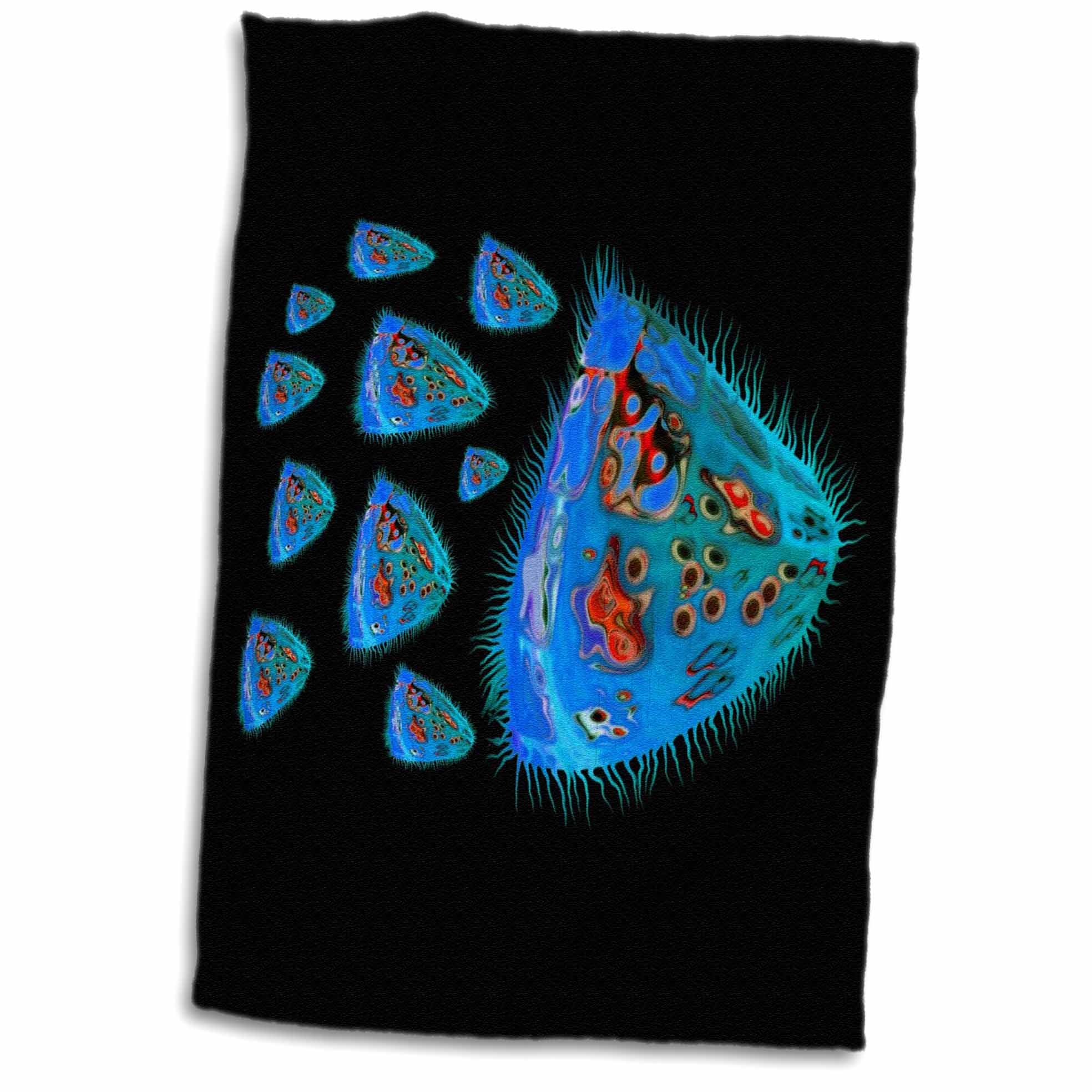 3dRose American Women African Colored Background Towel 15 x 22