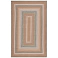 thumbnail image 2 of SAFAVIEH Braided Marco Bordered Machine Washable Reversible Area Rug, Tan/Multi, 5' x 8', 2 of 13